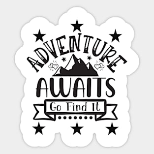 Cool Outdoor Camping Hiking Sticker